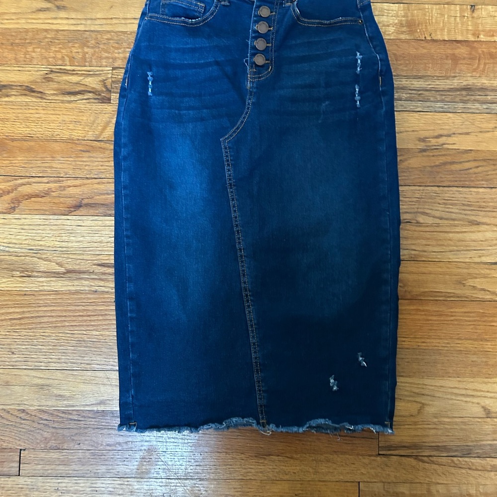 BAMBOO Blue Denim Skirt